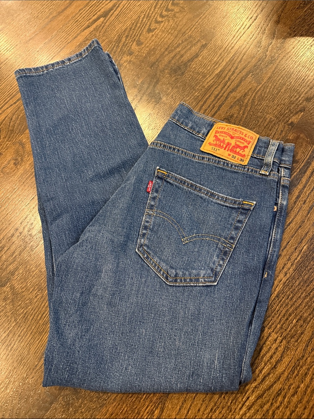 Levi's Slim Straight Men's Jeans in Blue Denim 511 32x30